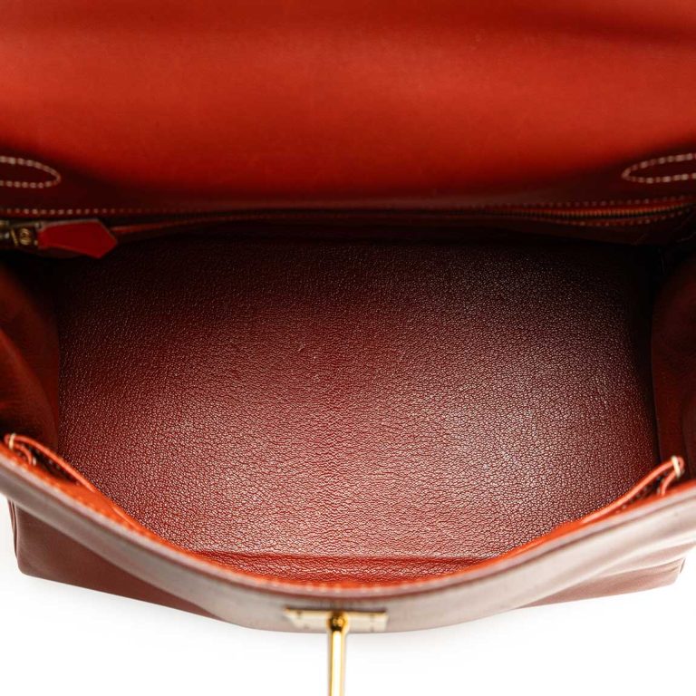 Hermès Kelly 32 Box Calf Brique Inside | Sell your designer bag