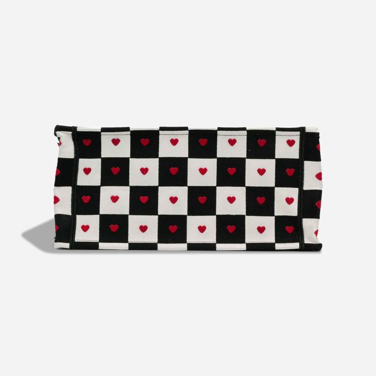 Dior Book Tote Dioramour Medium Canvas Black / White / Red | Sell your designer bag
