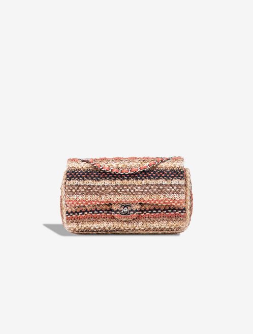 Chanel Timeless Medium Rattan / Lamb Coral / Beige / White / Brown / Black Front | Sell your designer bag