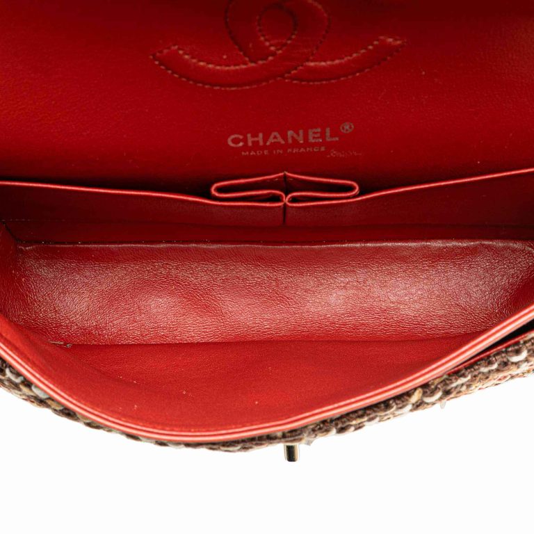 Chanel Timeless Medium Rattan / Lamb Coral / Beige / White / Brown / Black Inside | Sell your designer bag