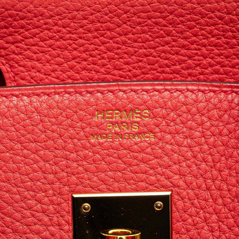 Hermès Birkin 30 Clémence Rose Jaipur Logo | Sell your designer bag