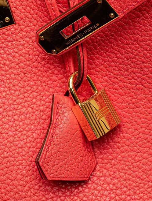 Hermès Birkin 30 Clémence Rose Jaipur Signs of wear | Sell your designer bag