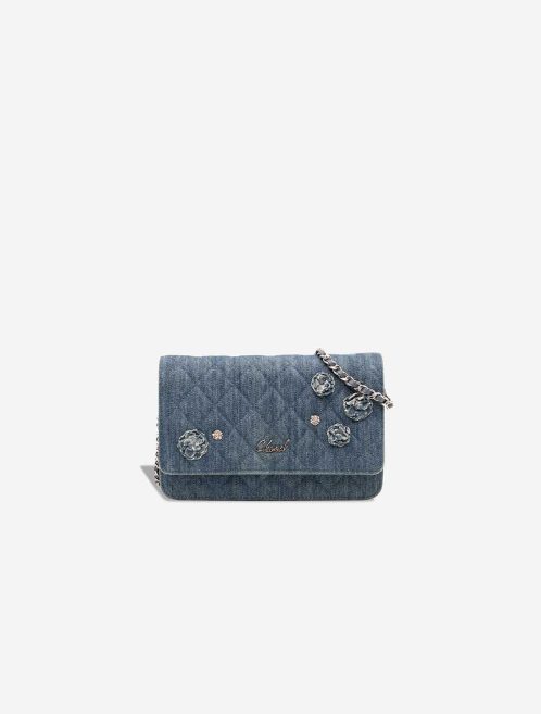 Chanel Wallet On Chain Denim Blue Front | Sell your designer bag