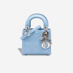 Dior Lady Micro Patent Blue Front | Sell your designer bag