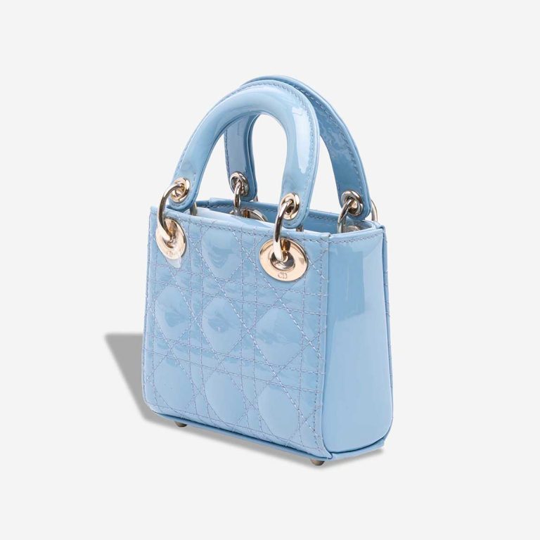 Dior Lady Micro Patent Blue | Sell your designer bag
