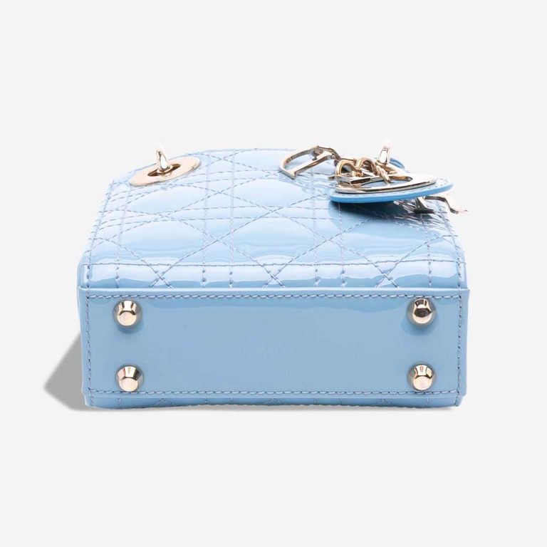 Dior Lady Micro Patent Blue | Sell your designer bag