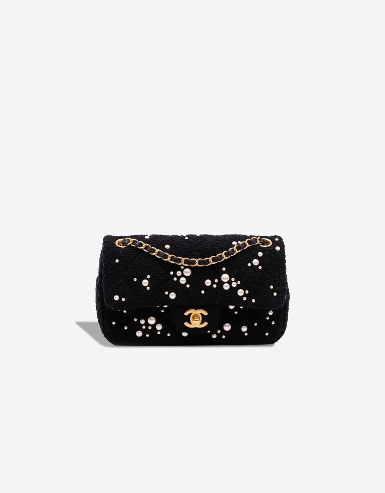 Chanel Timeless Small Tweed Black Front | Sell your designer bag