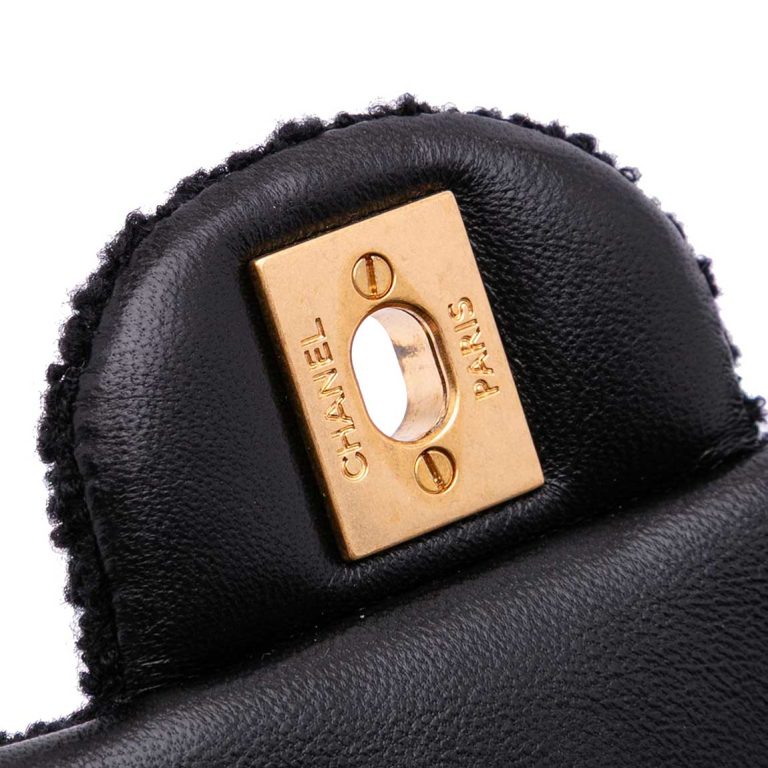 Chanel Timeless Small Tweed Black Front | Sell your designer bag