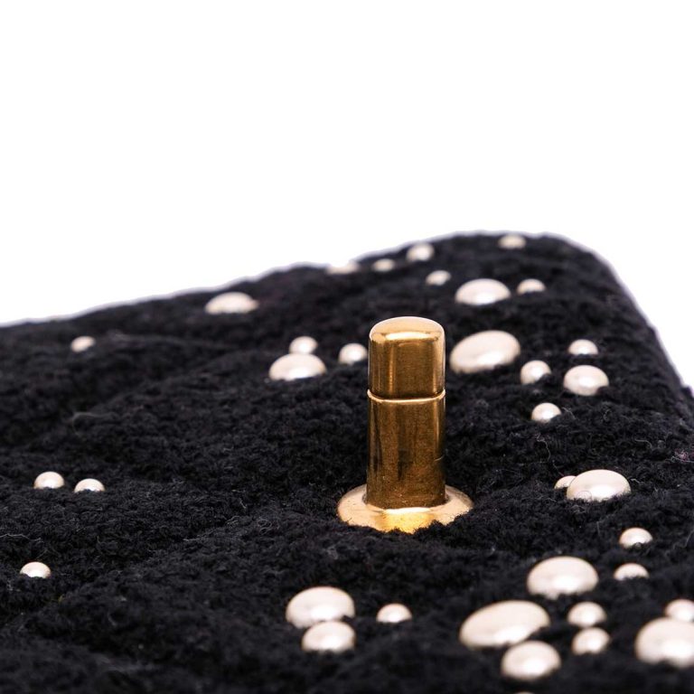 Chanel Timeless Small Tweed Black Signs of wear | Sell your designer bag
