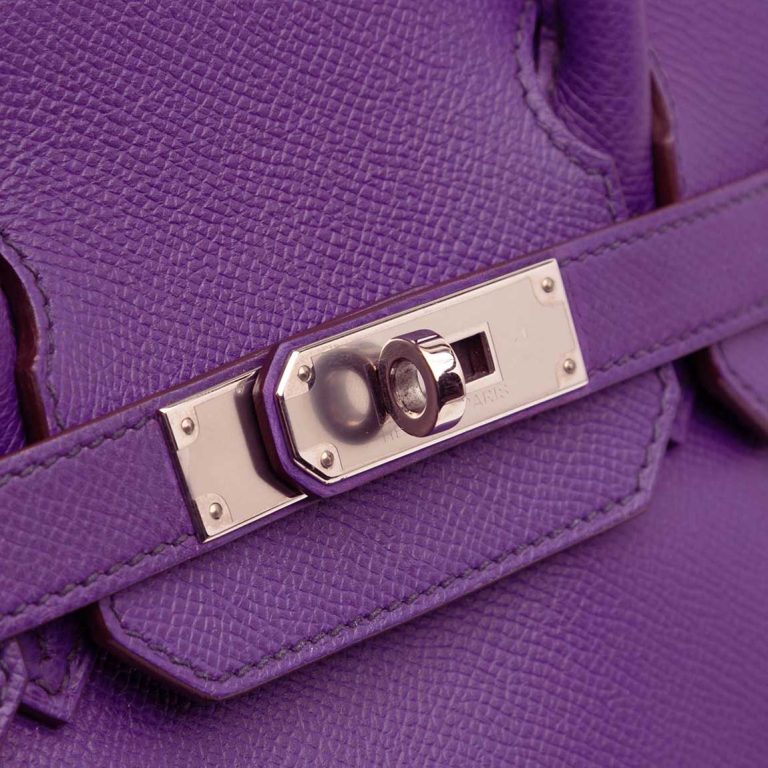 Hermès Birkin 30 Epsom Ultraviolet Front | Sell your designer bag