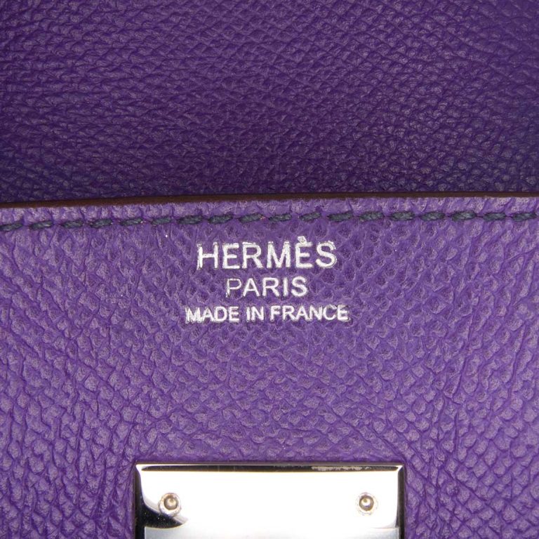 Hermès Birkin 30 Epsom Ultraviolet Logo | Sell your designer bag