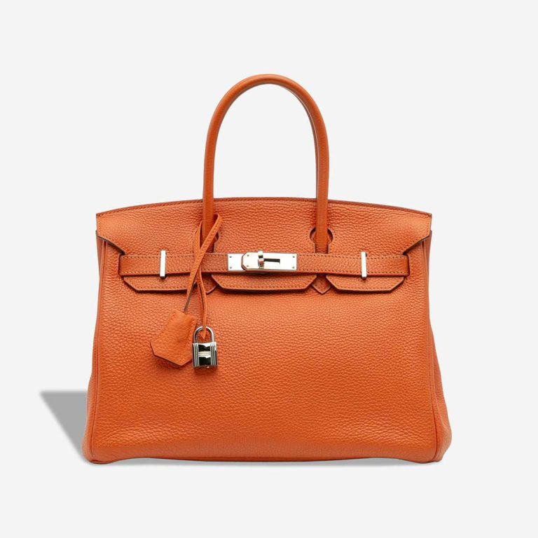Hermès Birkin 30 Togo Orange H Front | Sell your designer bag