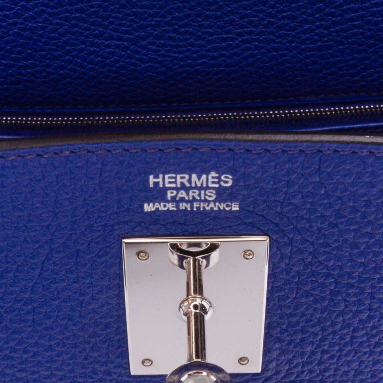 Hermès Kelly 32 Togo Bleu Royal Logo | Sell your designer bag