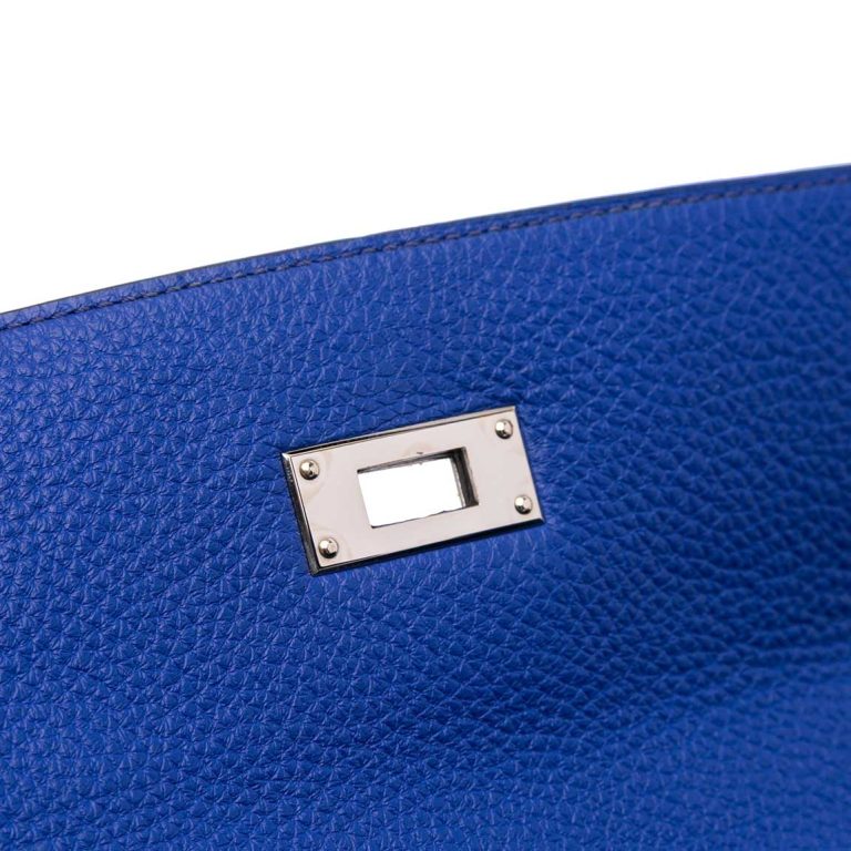 Hermès Kelly 32 Togo Bleu Royal Signs of wear | Sell your designer bag