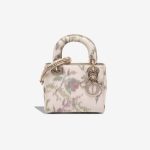 Dior Lady Mini Satin White / Multicolour Front | Sell your designer bag
