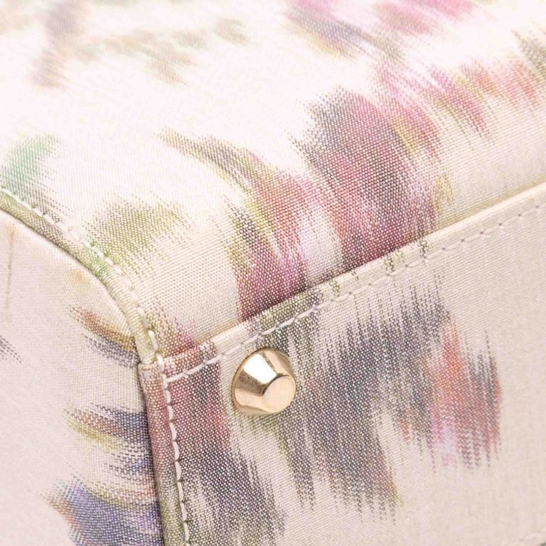 Dior Lady Mini Satin White / Multicolour Signs of wear | Sell your designer bag