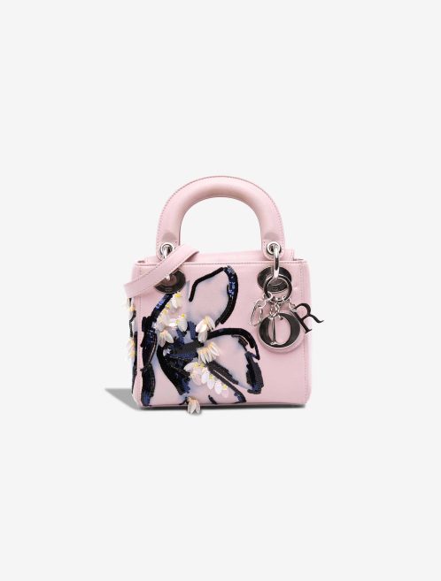 Dior Lady Mini Calf Light Pink Front | Sell your designer bag