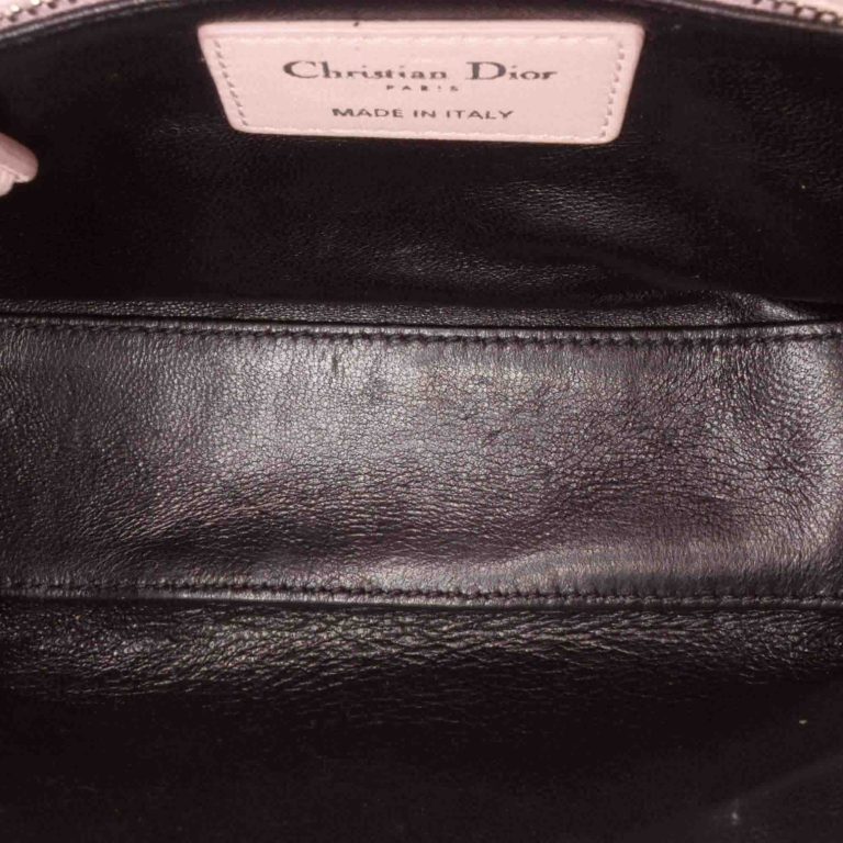 Dior Lady Mini Calf Light Pink Inside | Sell your designer bag