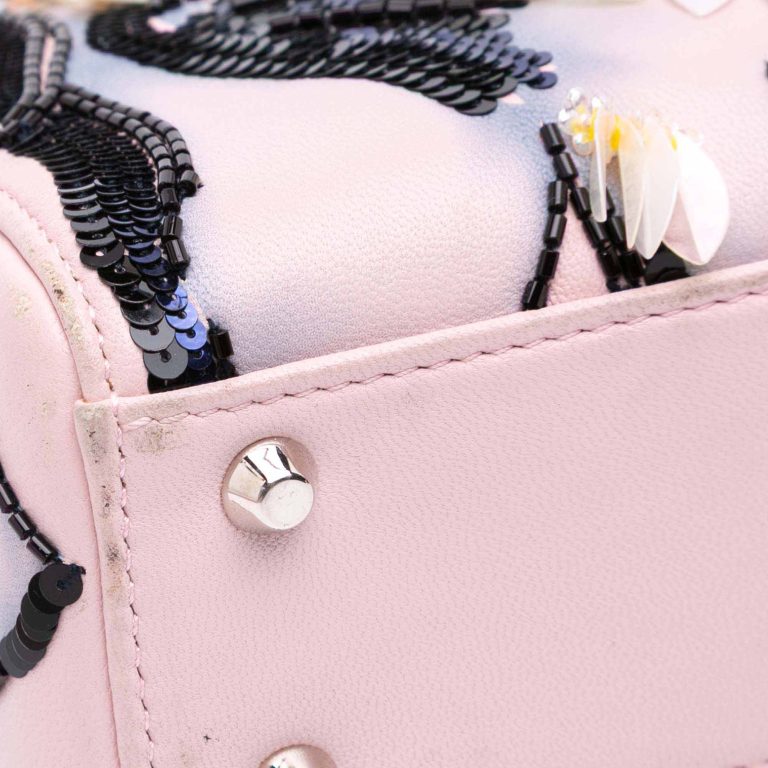 Dior Lady Mini Calf Light Pink Signs of wear | Sell your designer bag