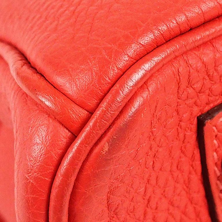 Hermès Birkin 30 Togo Rouge Pivoine Signs of wear | Sell your designer bag