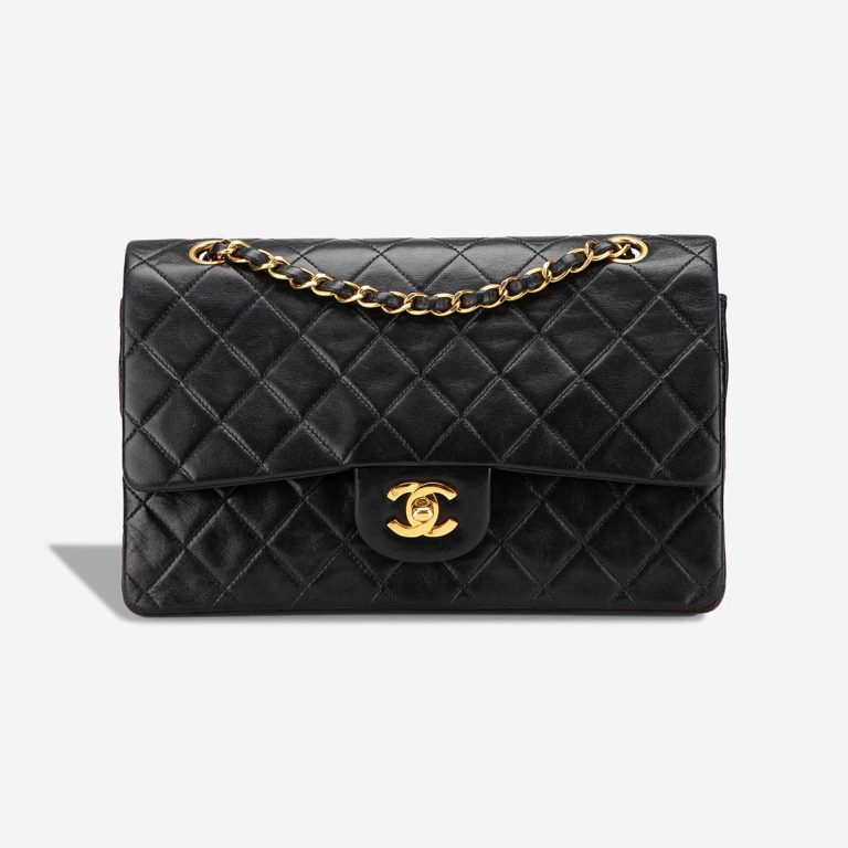 Chanel Timeless Medium Lamb Black Front | Sell your designer bag