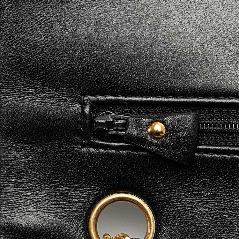 Chanel Timeless Medium Lamb Black Signs of wear | Sell your designer bag