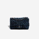 Chanel Timeless Medium Sequins / Satin Blue / Black Front | Sell your designer bag