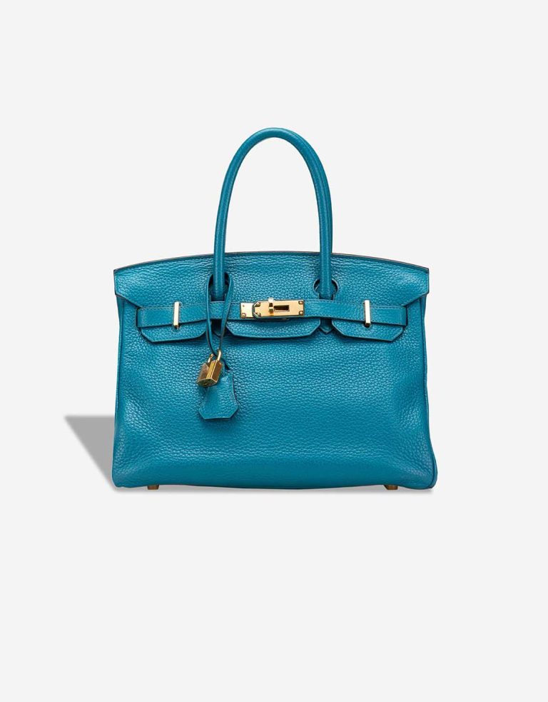 Hermès Birkin 30 Clémence Cobalt Front | Sell your designer bag