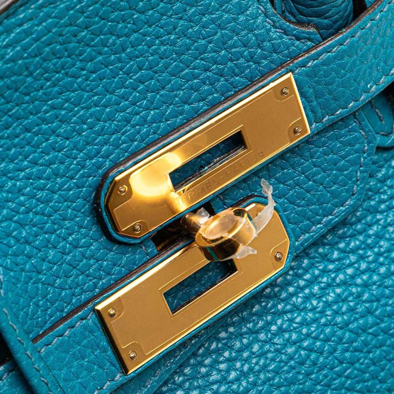 Hermès Birkin 30 Clémence Cobalt Front | Sell your designer bag