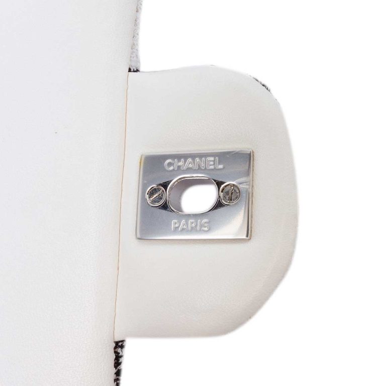 Chanel Timeless Mini Rectangular Tweed White / Black / Pink / Orange Signs of wear | Sell your designer bag