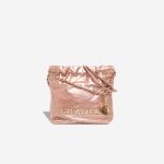 Chanel 22 Mini Calf Metallic Rose Gold Front | Sell your designer bag