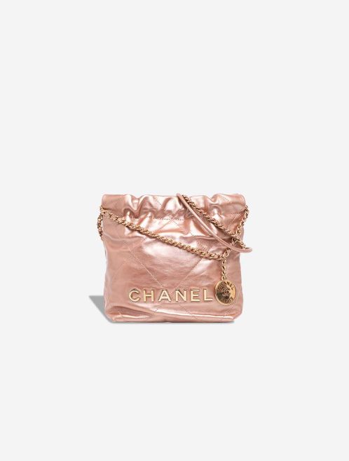 Chanel 22 Mini Calf Metallic Rose Gold Front | Sell your designer bag