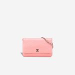 Chanel Timeless Wallet On Chain Lamb Light Pink Front | Sell your designer bag