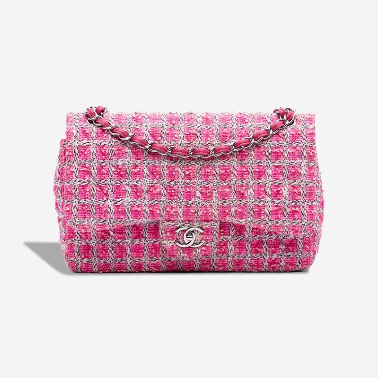 Chanel Timeless Jumbo Shearling Pink Front | Sell your designer bag
