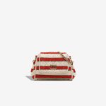 Chanel Flap Bag Small Fabric Red / White / Black Front | Sell your designer bag