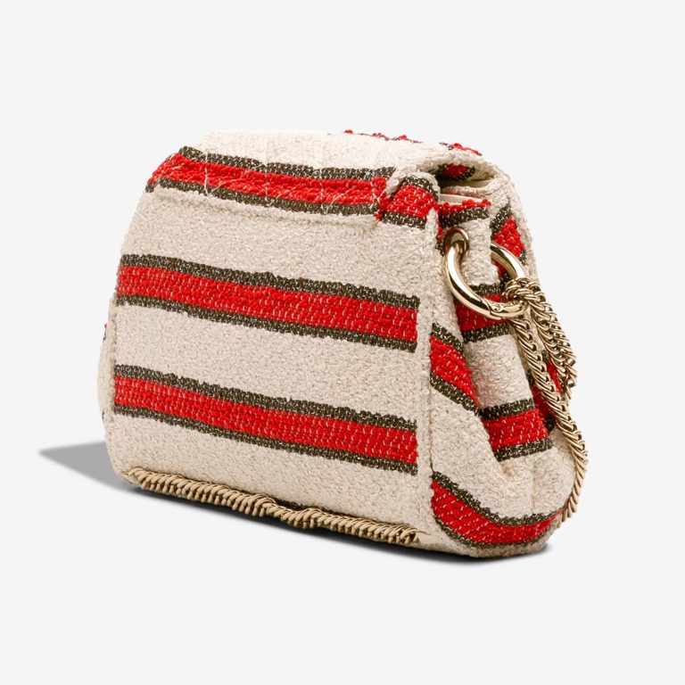 Chanel Flap Bag Small Fabric Red / White / Black | Sell your designer bag