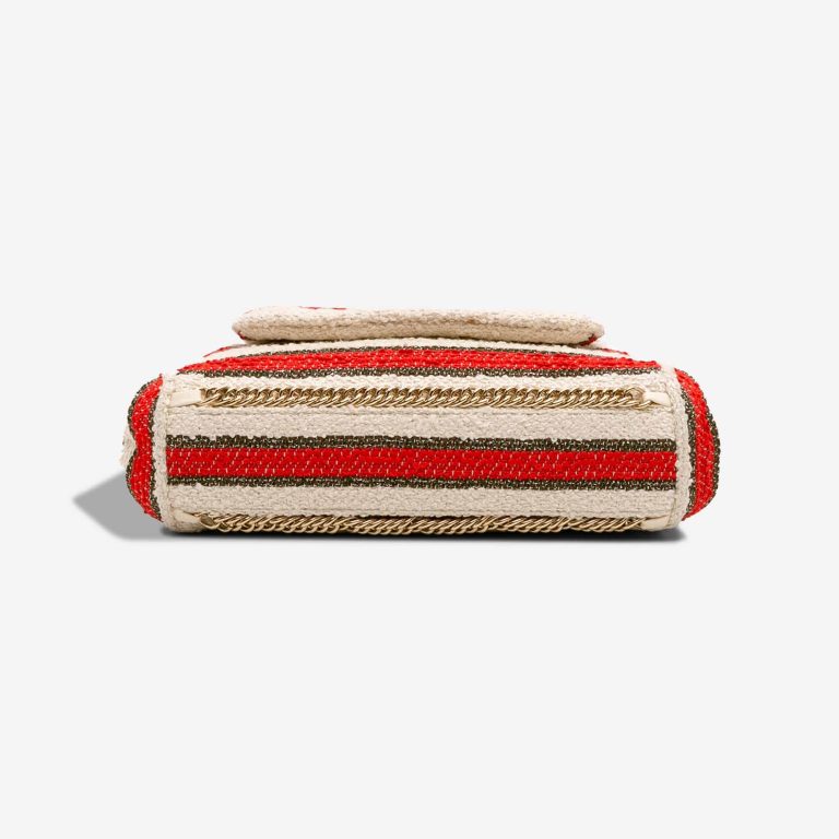 Chanel Flap Bag Small Fabric Red / White / Black | Sell your designer bag