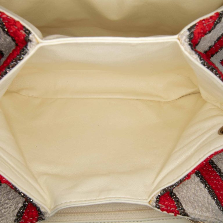 Chanel Flap Bag Small Fabric Red / White / Black Inside | Sell your designer bag
