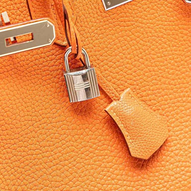 Hermès Birkin 30 Togo Orange Front | Sell your designer bag