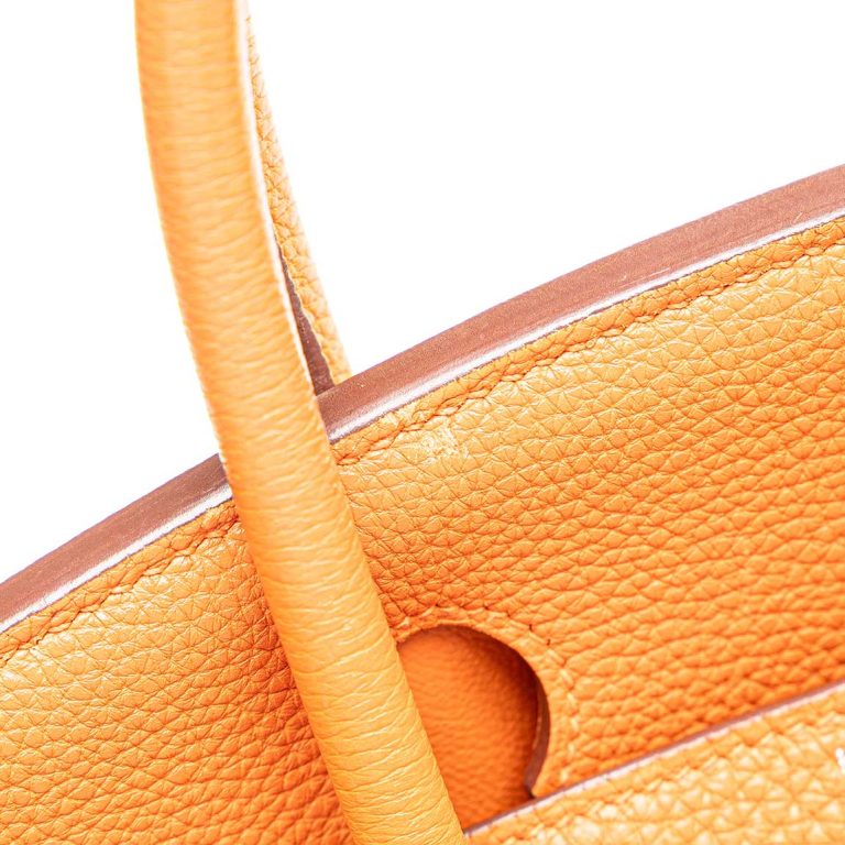 Hermès Birkin 30 Togo Orange Signs of wear | Sell your designer bag
