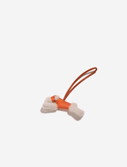 Pre-owned Hermès bag Budy Merino Wool / Milo Écru / Orange Poppy / Cornaline Orange | Sell your designer bag on Saclab.com