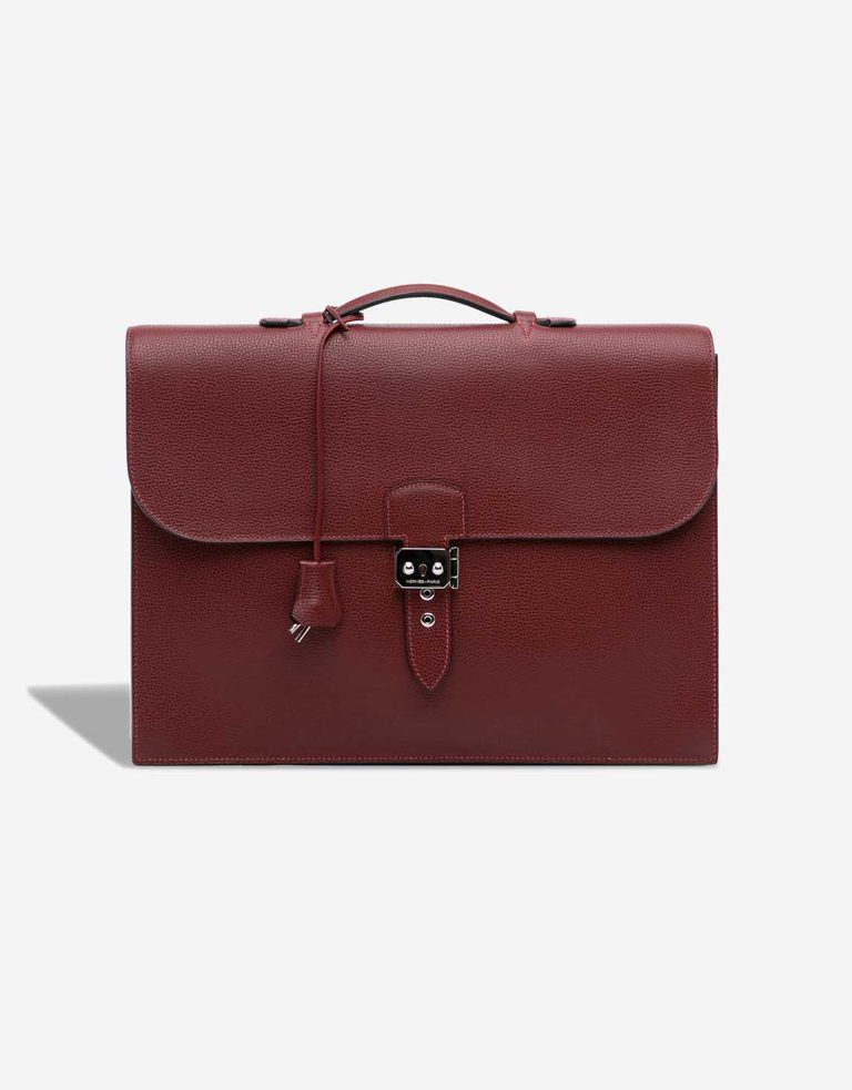 Hermès Dépêches 38 Togo Rouge H Front | Sell your designer bag