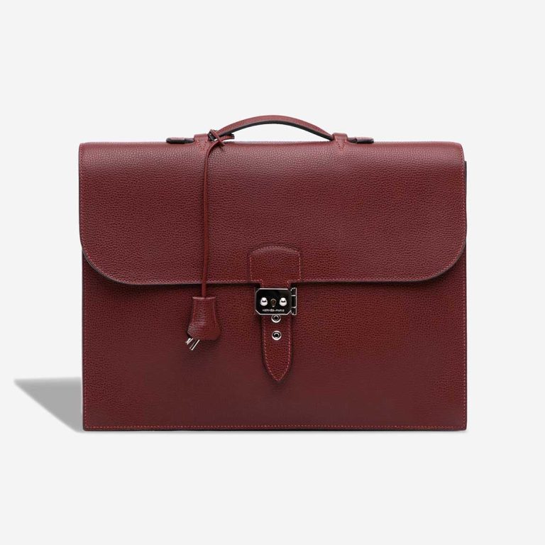 Hermès Dépêches 38 Togo Rouge H Front | Sell your designer bag