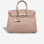 Hermès Birkin 35 Clémence Gris Tourterelle Front | Sell your designer bag