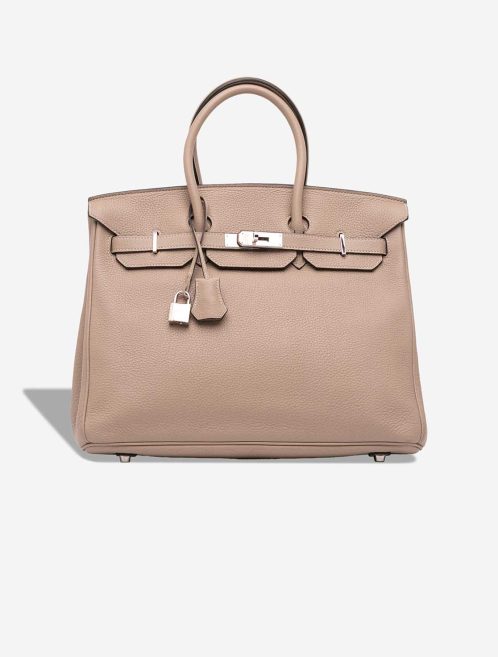 Hermès Birkin 35 Clémence Gris Tourterelle Front | Sell your designer bag
