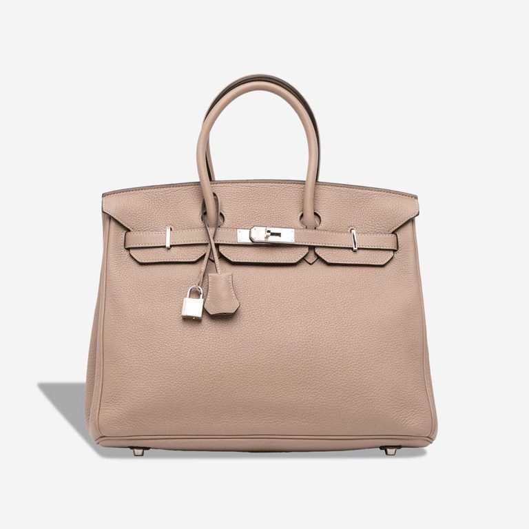 Hermès Birkin 35 Clémence Gris Tourterelle Front | Sell your designer bag