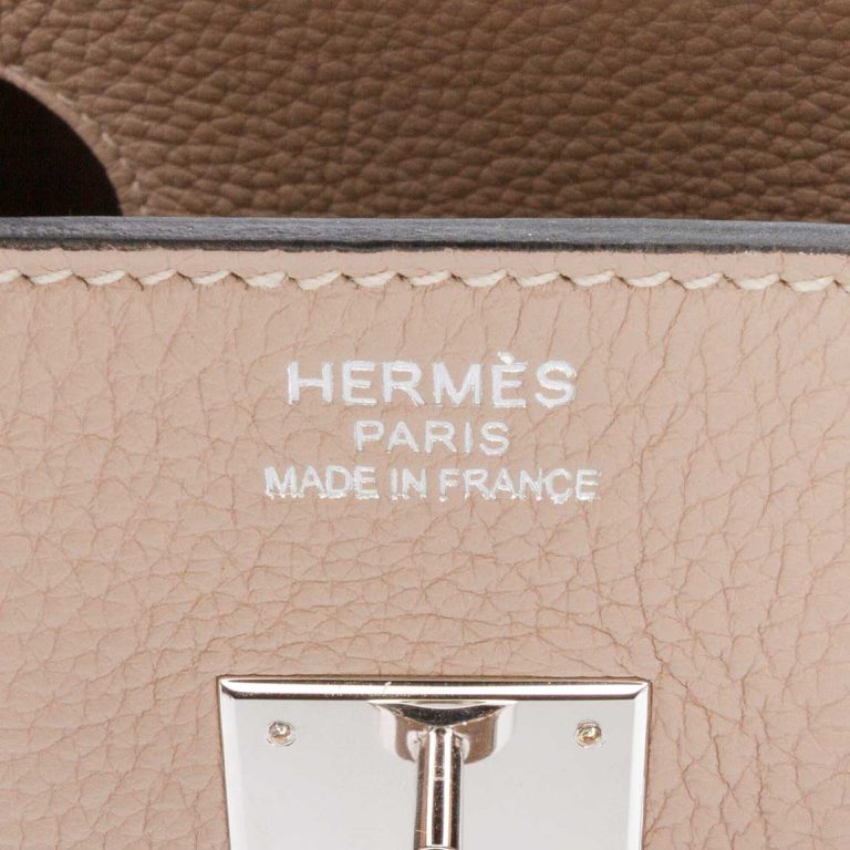 Hermès Birkin 35 Clémence Gris Tourterelle Logo | Sell your designer bag