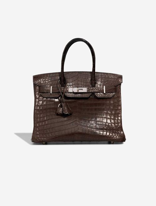 Hermès Birkin 30 Matte Alligator Chocolat Front | Sell your designer bag