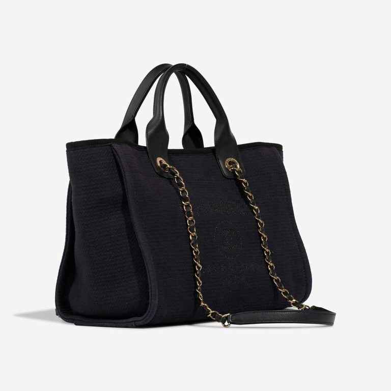 Chanel Deauville Small Canvas Dark Blue / Black | Sell your designer bag