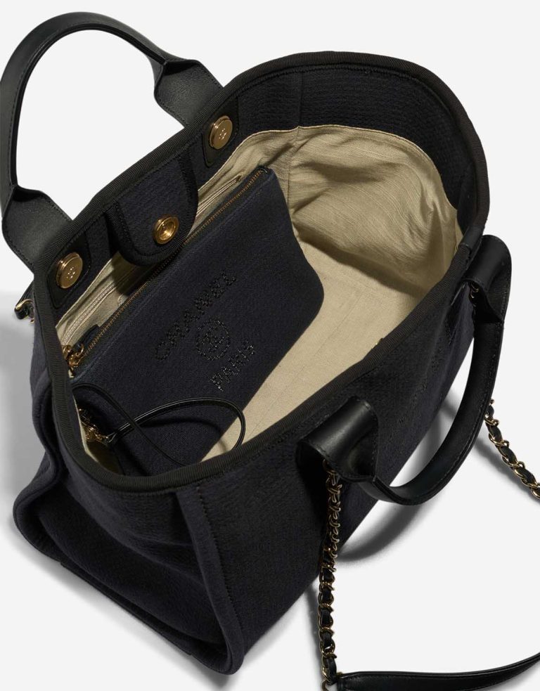 Chanel Deauville Small Canvas Dark Blue / Black Inside | Sell your designer bag